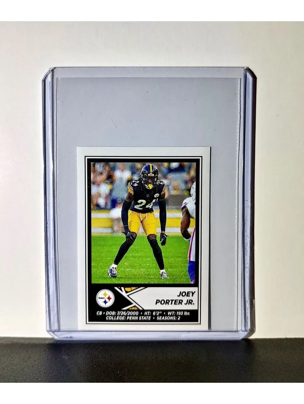 Joey Porter Jr. 2024 Panini NFL Sticker #165 Pittsburgh Steelers